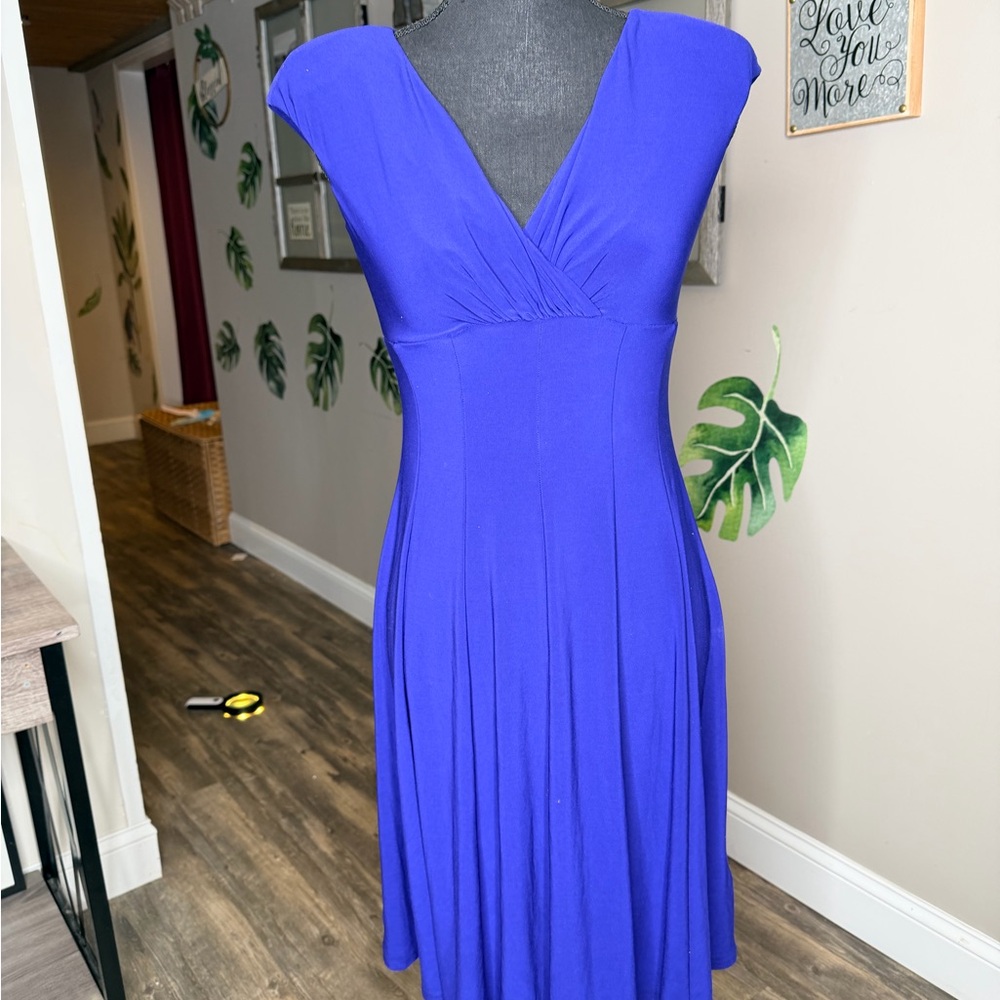 Ralph Lauren Royal Blue Midi Dress